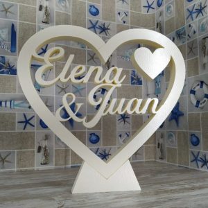 Corazón con nombres