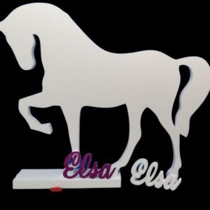 Caballito grande blanco