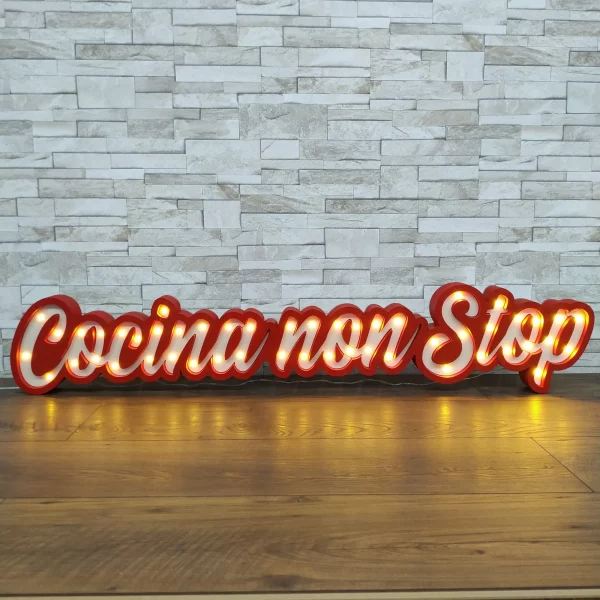 Frase personalizada con luces