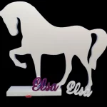 Caballito grande blanco