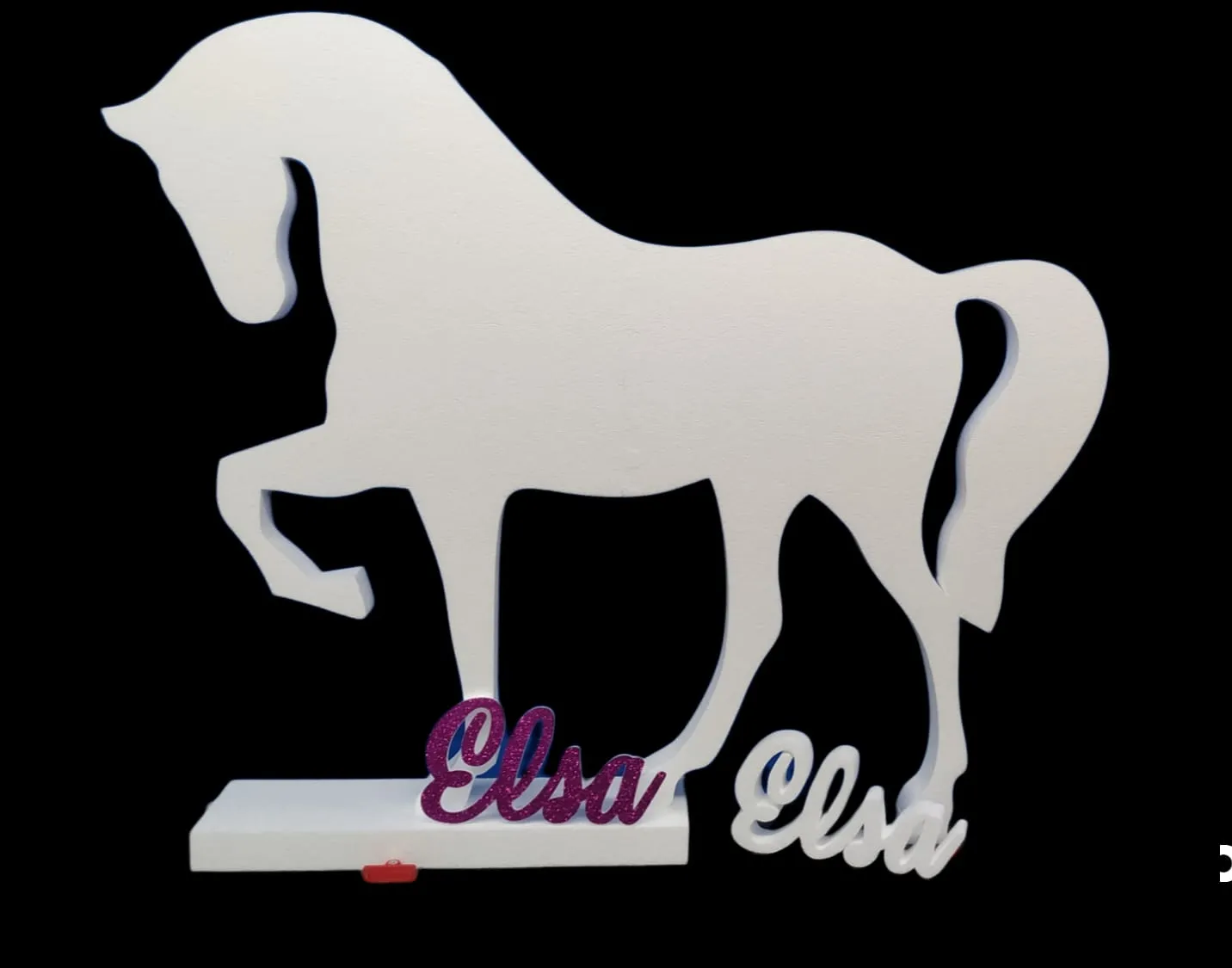 Caballito grande blanco