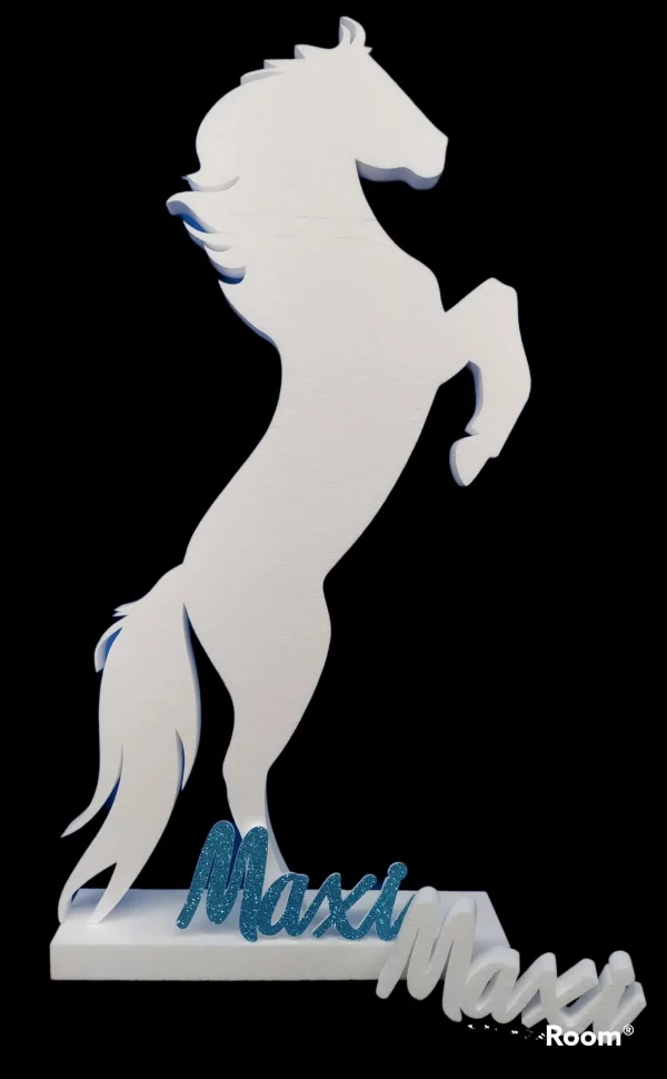 Caballito vertical blanco